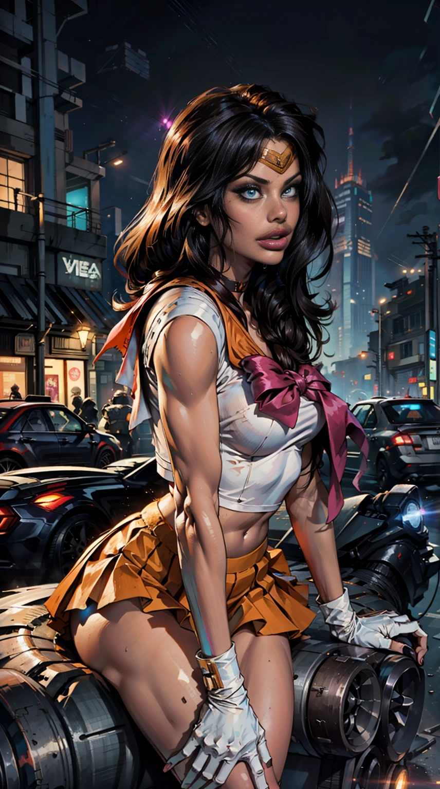 Beautiful nipple stand、1 girl, ( Looks very young:1.2) , (Flat Chest:1.2), Ninja Costume Looks very young.... ,, {{cute:1.3}}, trembling:1.3}3, , Black Hair, ponytail, gloves, moon, 肘用gloves, Brown eyes, night,, Looking at the audience, Angry face with open mouth,満moon, 黒いgloves, Long Hair, belly button, Scrunchie, bangs, Expose your shoulders,Dynamic leg spread pose:1.2, Holding a shuriken:1.2,東アジアのarchitecture, Near the sky, architecture, Side Lock, ヘアScrunchie, Outdoor, Sky Porn,Ezvian everywhere:1.3, (She is still a .............、Beautiful slender body、 )、 (A gal showing off her flashy pink pants in a miniskirt),(Small breasts, Small breasts, Tight waist)、Ninja Costume、Transparent loincloth