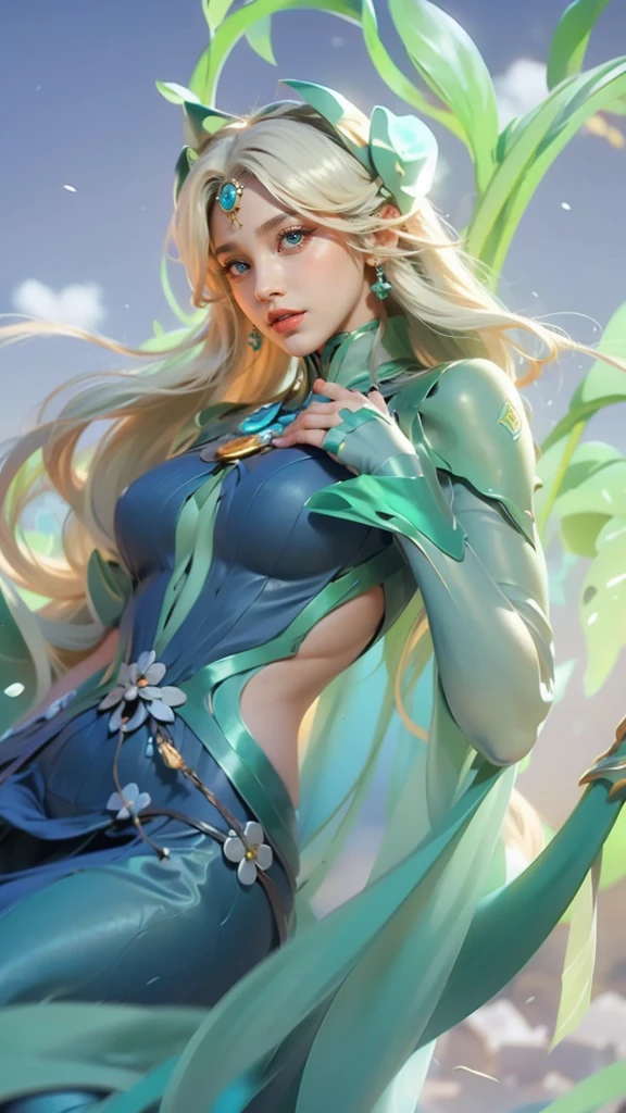 a close up of a girls  , white hair babe, big booobs ,  shadowbringers cinematic, 4 k detail fantasy, a beautiful fantasy empress, game cg, xianxia fantasy, xianxia hero, 2. 5 d cgi anime fantasy artwork, cinematic goddess close shot, ruan jia and artgerm, wow 4 k detail fantasy, hyperdetailed fantasy character