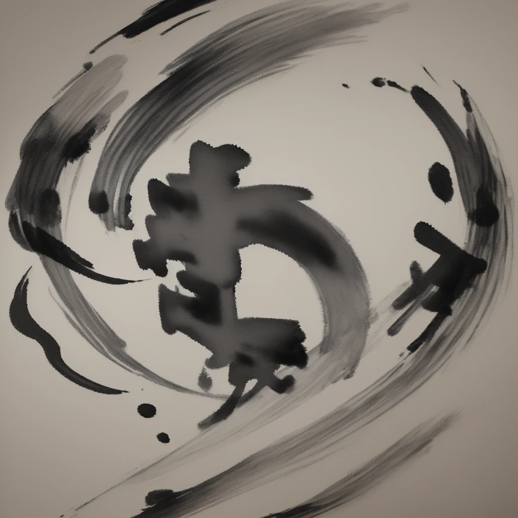 ink wash, traditional Chinese, flowing brushstrokes, subtle gradients, a sword-pulling general