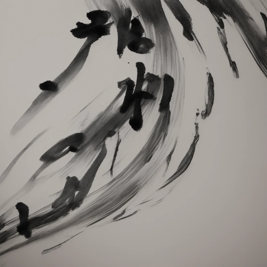 ink wash, traditional Chinese, flowing brushstrokes, subtle gradients, a sword-pulling general