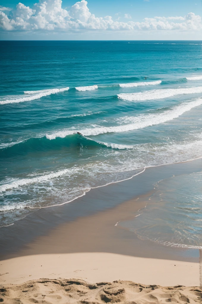 There are no people at the beach