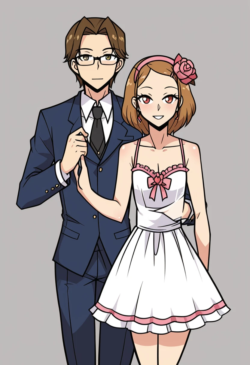 a father （ a he had been brainwashing by his secondson ,crossdressing , wife of his secondson, dress like a married woman,has marital life with his secondson ,) 