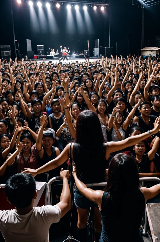 KAMATAN CONCERT IN KENINGAU with crowd people