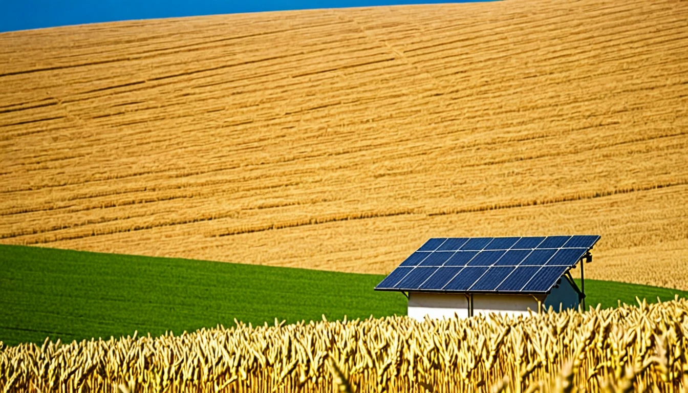 Wheat Field,hillside,Hiking, plateau, summer,Many photovoltaic power stations,nobody