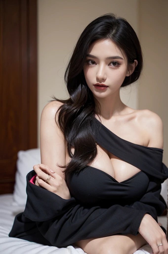Big Tits,Clothing,Décolletage,Off the shoulder,Fine-grained face,Transparency,Gothic
