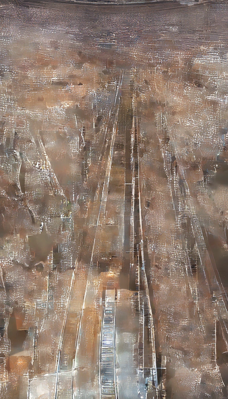 arafed train on a track with a mountain in the background, train, the photo shows a large, baotou china, train in a tunnel, rail tracks lead from the mine, interesting composition, 4 0 9 6, sha xi, platforms, platform, beijing, above view, railways, alexey egorov, pov photo, trains,Flower Field,hillside,Hiking, plateau, summer,nobody