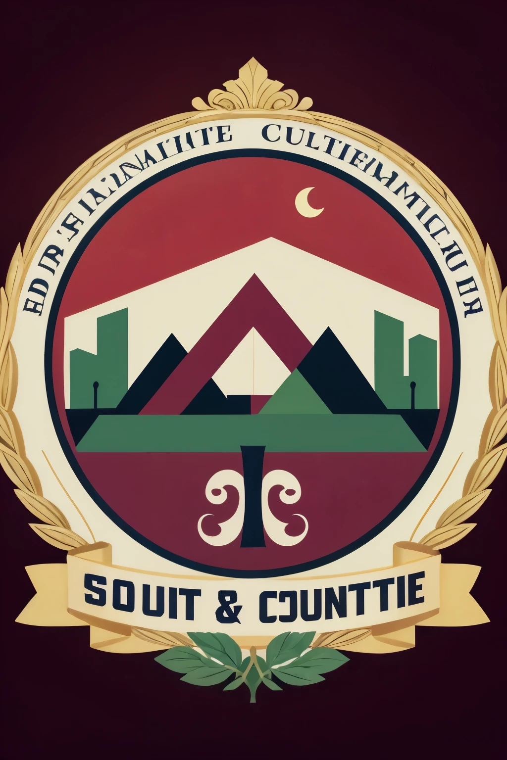 Logo for an art and culture department of a city council of a municipality in the southeast of Zacatecas that includes matlachines