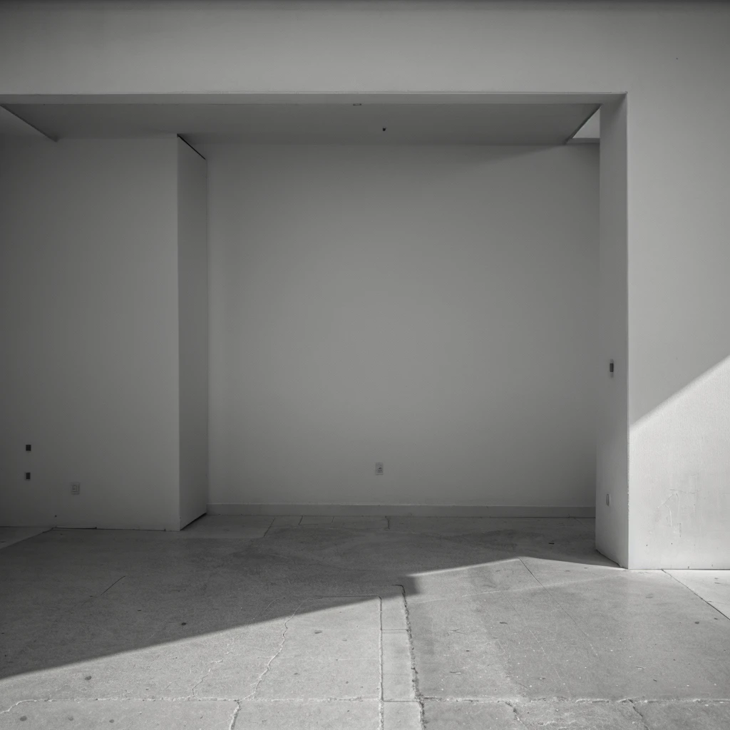 This image represents emptiness through simple elements and expansive empty space. It may feature a background with a solid color or empty area, lacking detailed or prominent objects. Using minimal colors and shapes enhances the feeling of emptiness and the absence of vitality.