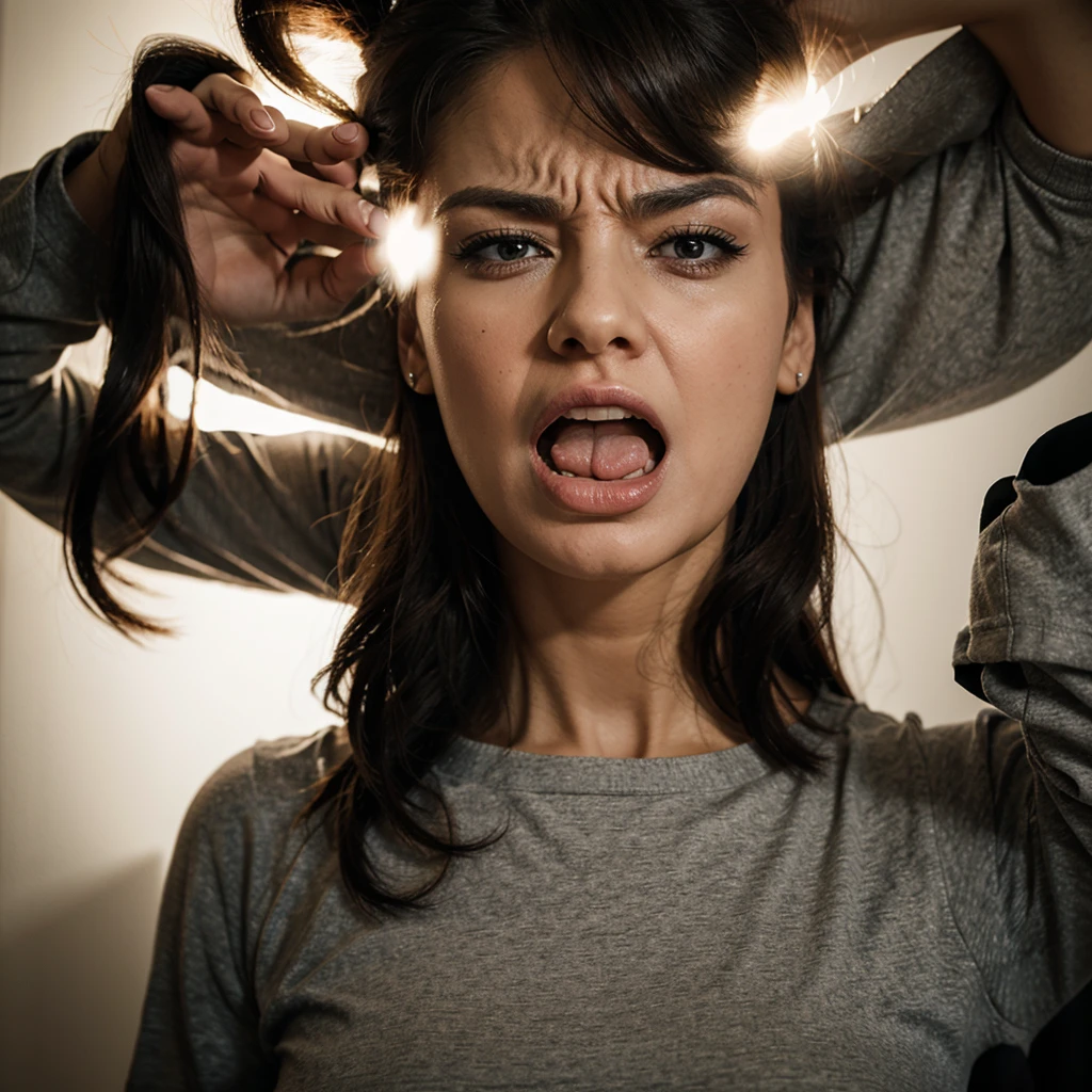 Angry woman arguing
