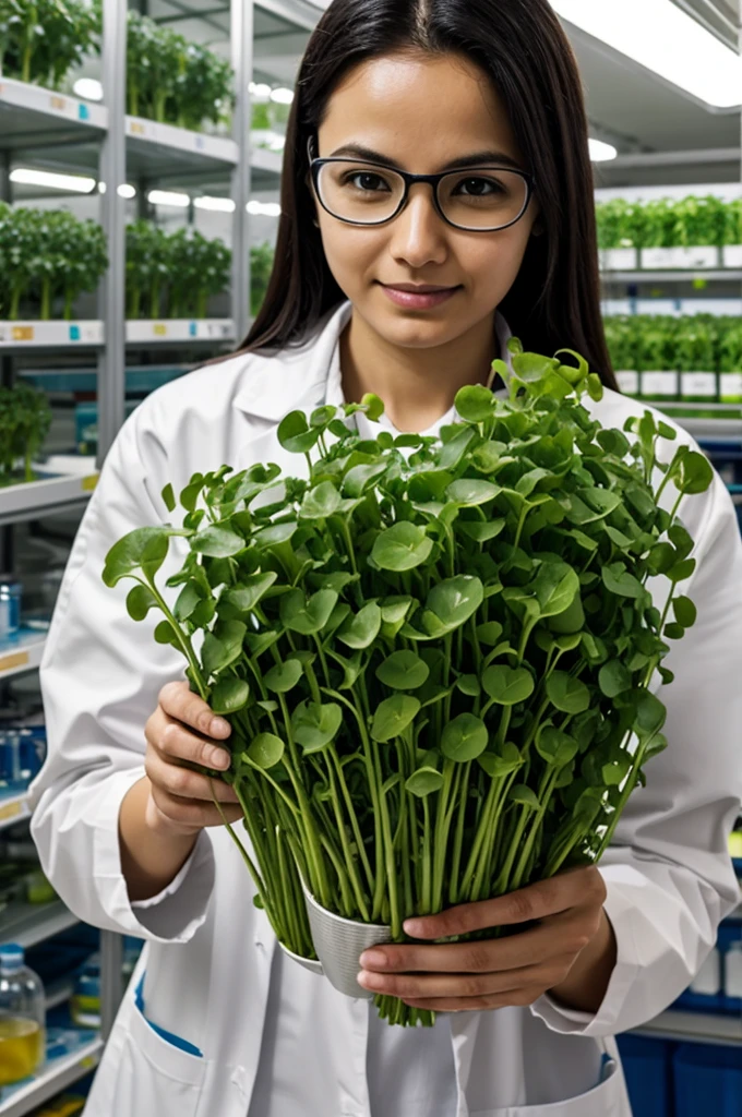 A scientist with watercress stricture
