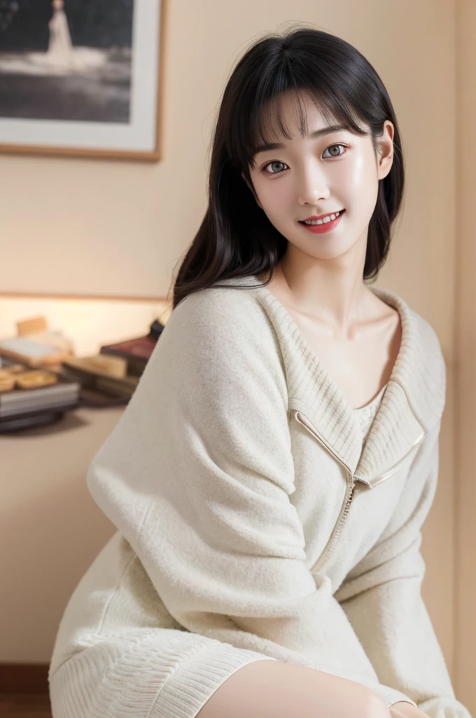 1girl, suonxam, photo art, (flower:1.2), a stunning photo with beautiful saturation, ultra high res,(realistic:1.4)),deep shadow,(best quality, masterpiece), pale skin, dimly lit, shade, flustered, blush, highly detailed, skinny, BREAK depth of field, film grain, wrinkled skin, looking at viewer, knee, warm smile, (full body:1.2),  masterpiece,ultra realistic,32k,extremely detailed CG unity 8k wallpaper, best quality