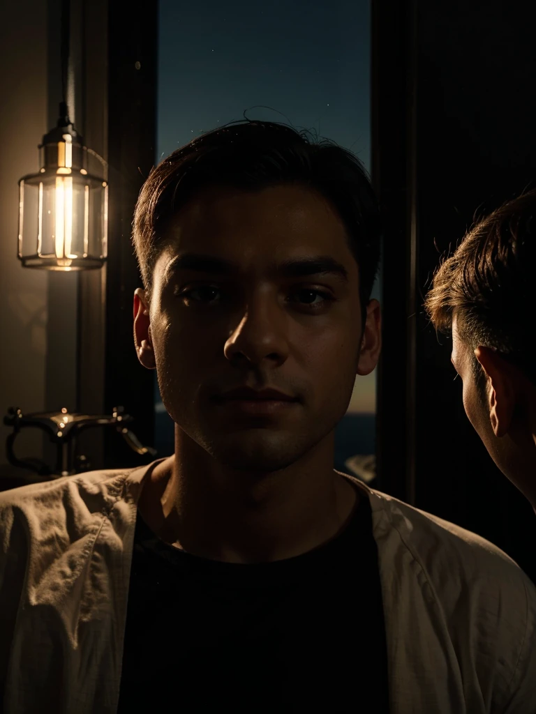 Beautiful view, dramatic lighting, boys