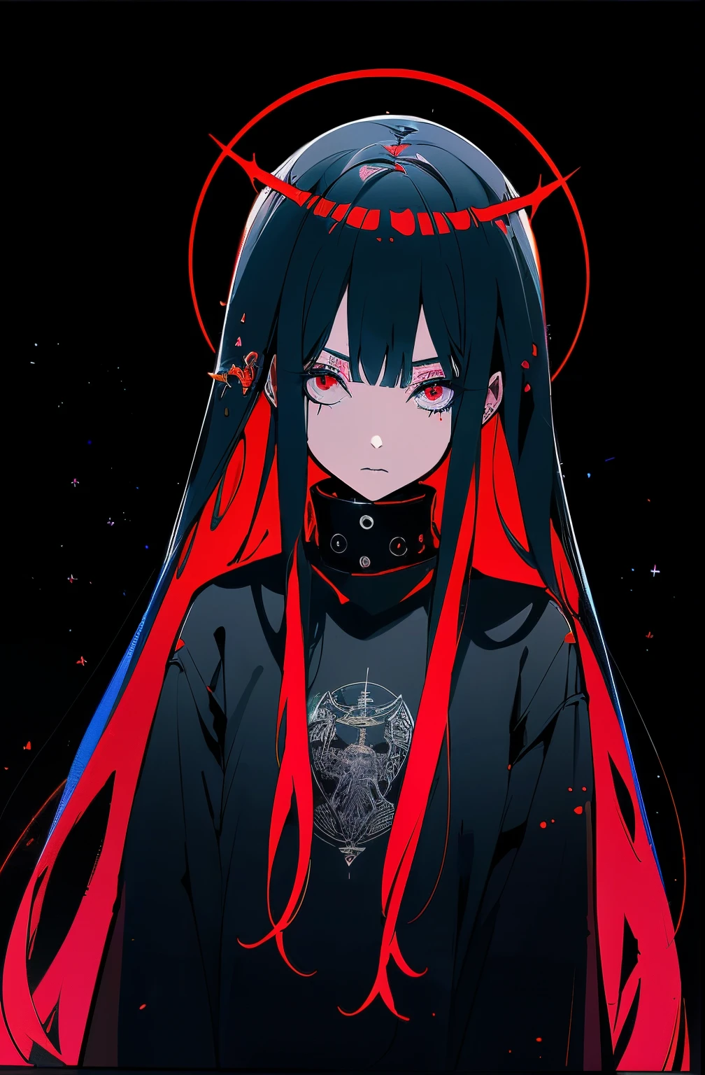 Vast cinematic landscape backgrounds,Black background,Cute Woman, H.R Ginger Horror Dark Art,dark fantasy dark horror art, Lovecraftian horror art, Dark Art, Horror Art, Satanicホラーアート,Black background,Space horror art, Techno horror art, Psychological horror art,Melancholic and gothic,Black background, Bright and vibrant colors,Focus on the details, Movie details, Horror Dark Art, Bright and vibrant colors, magic, Lovecraft,dark, depression,Black background, nihilism,Garbage group,anime Garbage group style,WeatherTech Clothing,Black background, Satanic,Cult ,Focus on the details, Very detailed, High-quality images, Cinematography,Black background,Tattoo