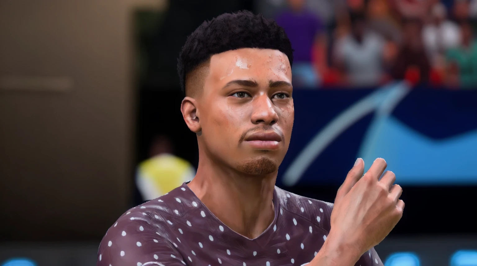 there is a man with a black hair and a brown shirt, super realistic gritty, hyper realistic content, in style of tyler mitchell, ultra detailed content : face, ultra-realistic graphics, 8k portrait render, realistic graphics, realistic skin color, 2 k aesthetic, 8k highly detailed face, with very highly detailed face, with fully detailed faces, accurate detailed face