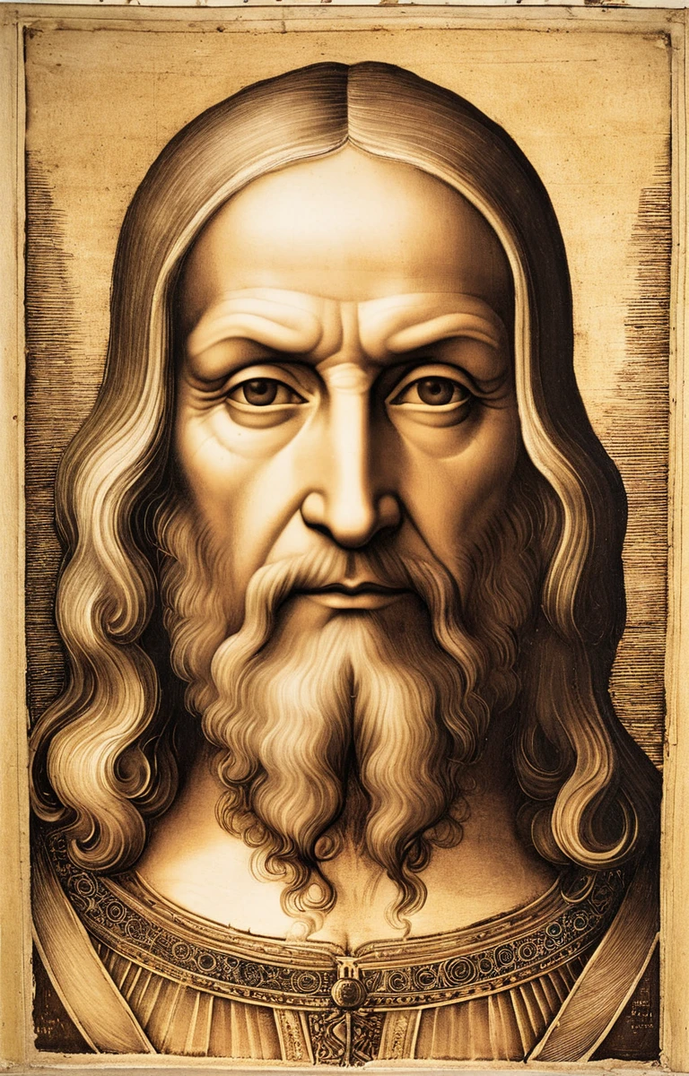 Leonardo da Vinci&#39;s style, Portrait of a noble man