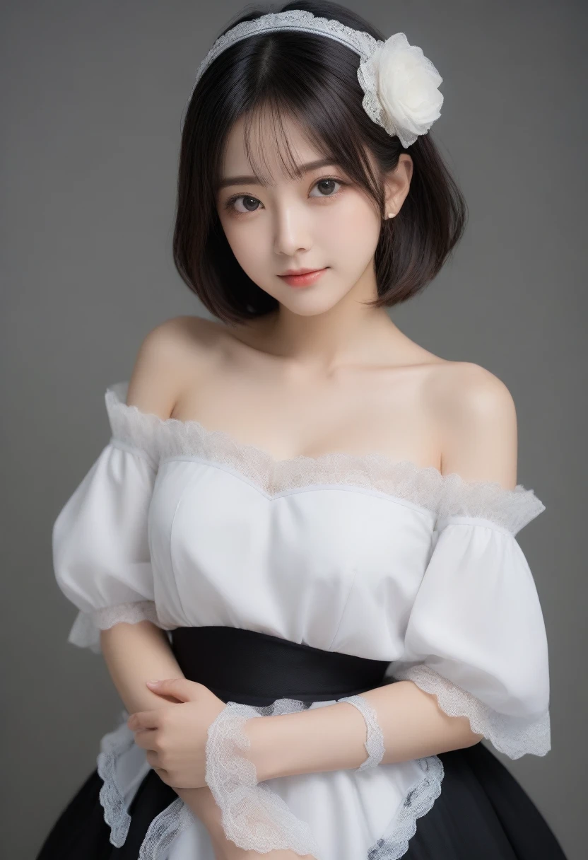 8K, Ultra-high resolution, Highest quality, masterpiece, 三分割法によるphotograph,Surreal, photograph, 1 girl, (16 years old:1.3), pretty girl, Cute face, Beautiful eyes in every detail, 細かくdetailedに,masterpiece,, One Girl:1.2, Japan Female Announcer,whole body,Young Wife,((Bondage and Gothic Lolita)),Pencil Skirt、Black Stockings,Black high heels、Full of cleanliness,A carefree smile,Healing the heart,short hair,Looking at the audience、beauty,Long neck、Laugh a little、Please close your mouth and laugh、(((Ideal body type))),A-cup small breasts :2,、Portraiture:2、Perfect Anatomy、鮮明なdetailed、detailed、Surreal、Light and shadow,Strong light