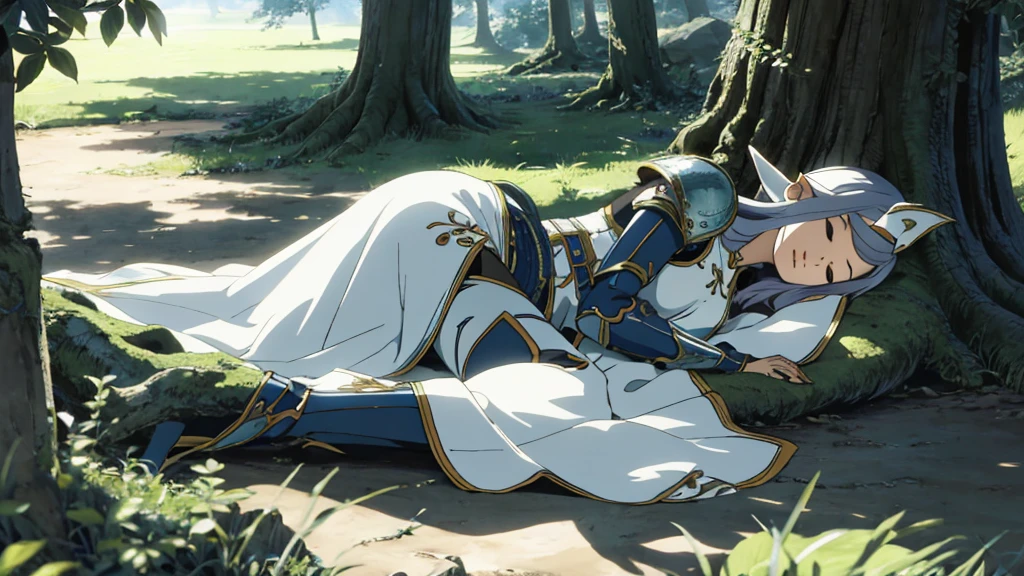 NSFW,(((1girl,1boy,sex,vaginal ))),,swordmaiden, sword maiden, long hair, bangs, blonde hair, blindfold, (covered eyes:1.2), black blindfold, (large breasts:1.2), pout, pouting, puffy cheeks,
BREAK dress, jewelry, necklace, (white dress:1.5), bare shoulders, collarbone,white lace panties,
BREAK outdoors, forest, nature, sun, sky, clouds, blue sky,
BREAK looking at viewer,kneeling,open mouth,
BREAK (masterpiece:1.2), best quality, high resolution, unity 8k wallpaper, (illustration:0.8), (beautiful detailed eyes:1.6), extremely detailed face, perfect lighting, extremely detailed CG, (perfect hands, perfect anatomy),