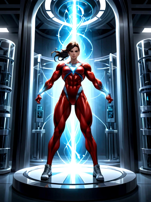 Muscle woman lab testing against her will