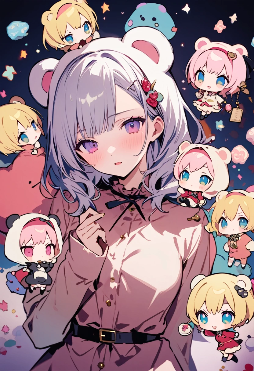 masterpiece, Highest quality, Illustration of the novel, High resolution, 18+ Adult content, Sensual, Intimate, Emotional, Passionate, romantic, sweet, Adorable, Innocent, Pure, Charmな, Charmな, Charm, mysterious, Charmな, Charmな, Immersive, Charmな, dream-like, Surreal, Imaginative, Whimsical, Artistic, Avant-garde, timeless, elegant, Sophisticated, chic, Sophisticated, personality, original, Charmな,((chibi,Cute Lori:1.3)),nsfw, ((Bear Costume:1.3)),