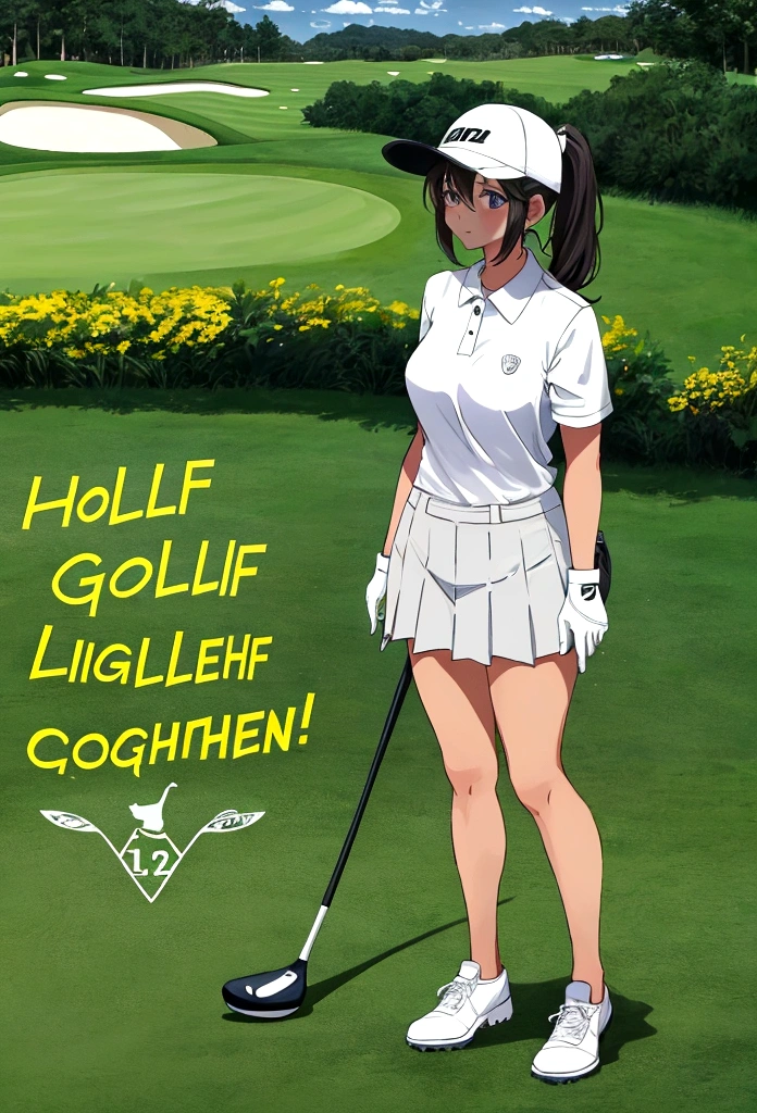 woman golfer Golf course 最強のgolfer