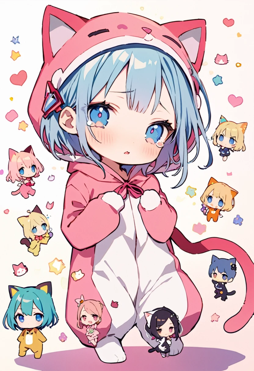 masterpiece, Highest quality, Illustration of the novel, High resolution, 18+ Adult content, Sensual, Intimate, Emotional, Passionate, romantic, sweet, Adorable, Innocent, Pure, Charmな, Charmな, Charm, mysterious, Charmな, Charmな, Immersive, Charmな, dream-like, Surreal, Imaginative, Whimsical, Artistic, Avant-garde, timeless, elegant, Sophisticated, chic, Sophisticated, personality, original, Charmな, ((chibi,Cute Lori:1.3)),nsfw, ((Cat costume:1.3)),((Beautiful Tears))、