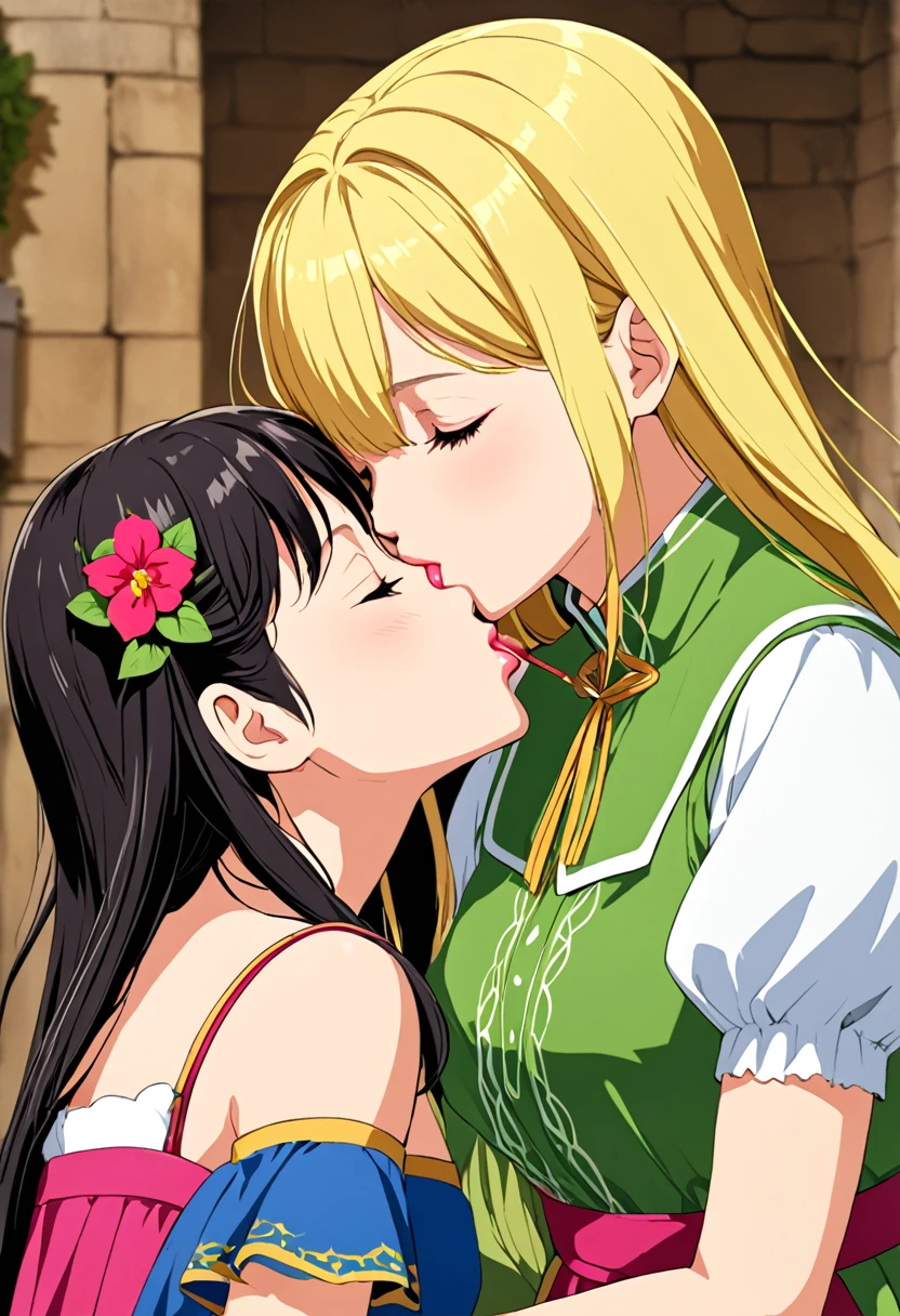 lucinha is kissing isabel