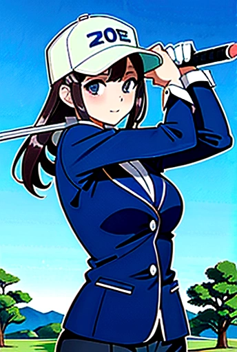 woman　golfer　Golf course　最強のgolfer　