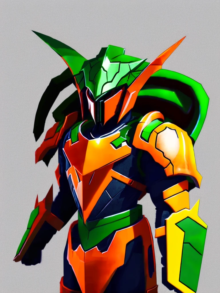 Humanity, alone, WarGreymon, armor, male, Digimon, Helmet, horn, Green Eyes, View your viewers, break, Detailed Background, Realistic, 8k hd, Attention to detail, (Dark Shadows, Wide dynamic range, High resolution, Low Light:1.2),Realistic depiction, mysterious, dynamic poses,