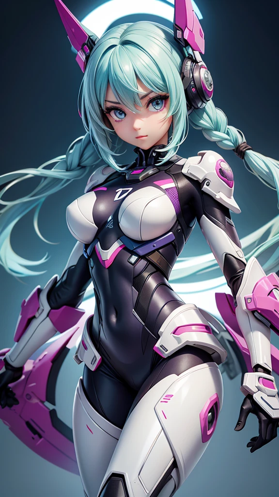 (Perfect Anatomy:1.4,Highest quality、超High resolution、High resolution、Highly detailed CG、8K Unit Wallpaper),((Biologically correct limb count))、(Symmetrical facial features))、Eyes with detailed description、Beautiful woman、Excellent style、(thin)、Facial detailing,masterpiece、Vibrant, Imaginary image of a girl in a mecha suit, (Fly gracefully across the battlefield of the future). The girl is full of energy, Bright colors contrast with muted hues, The mechanical beauty of the suit. The suit's vibrant colors and intricate details、Sophisticated, Mecha futuristic design.