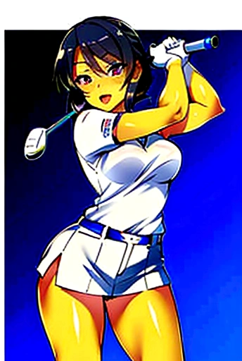 woman　golfer　Golf course　最強のgolfer　
