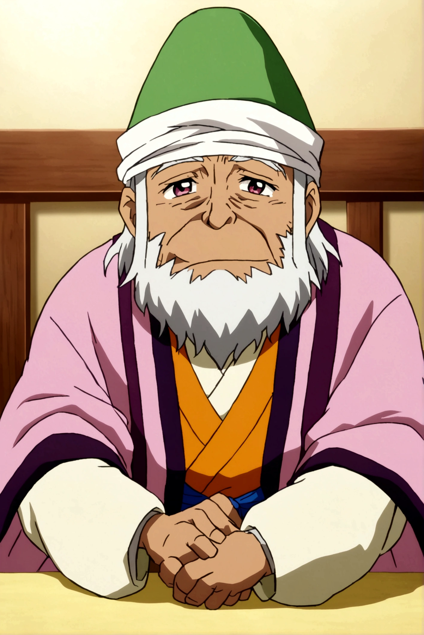 old beggar (anime, animation, cartoon)