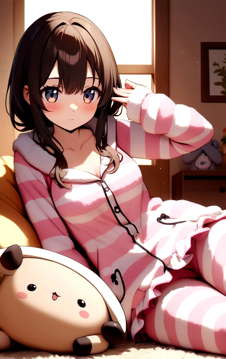 Figurines anime girl in cute loungewear 