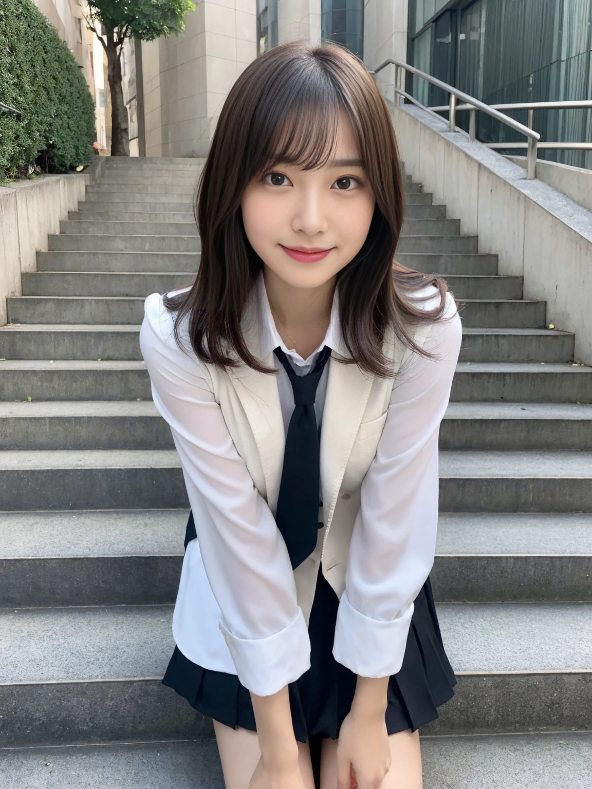 (((32k,High detail,High definition、masterpiece,Attention to detail,Esbian all over,solo))),RAW Photos & Realistic atmosphere,beautiful濃い青い目,Mouth details,Glossy Lips,Fine eyebrows,With soft white skin that shines in every detail、Detailed eyes、Blue Eyes,とてもbeautiful目,Detailed lips、とてもbeautiful顔,Very well-formed face、A vivid face,輝くbeautiful唇, Realistic Young Gravure Idol, とてもbeautiful女子高生, ,適度にbeautiful, 若くてSexyグラビアアイドル, Young Gravure Idol, beautiful, Cute and sexy15 year old ,My whole body is wet,Dripping,Blushing,とってもbeautiful15 year old girl,shortcut,Brown shiny hair,Wet hair,Dripping水,Dripping,Squatting on the stairs with legs apart,(Black Pantyhose,beautiful fece,Looking into the camera:1.4),(Wearing black pantyhose and crossing her legs,The chest of the uniform is open,darkness,Very dark,Dark stairs without street lights,Shine a flashlight on the object,Spotlight:1.7),(Sexy,Slightly thicker,High Vision High Vision Japan High Vision Girl Uniform,Shapely breasts,,Mature Body, I feel anxious and like crying,Watery eyes,Cold Smile,Glare,Glare顔もbeautiful:1.5),(Open your legs randomly,Crawl back:1.7)