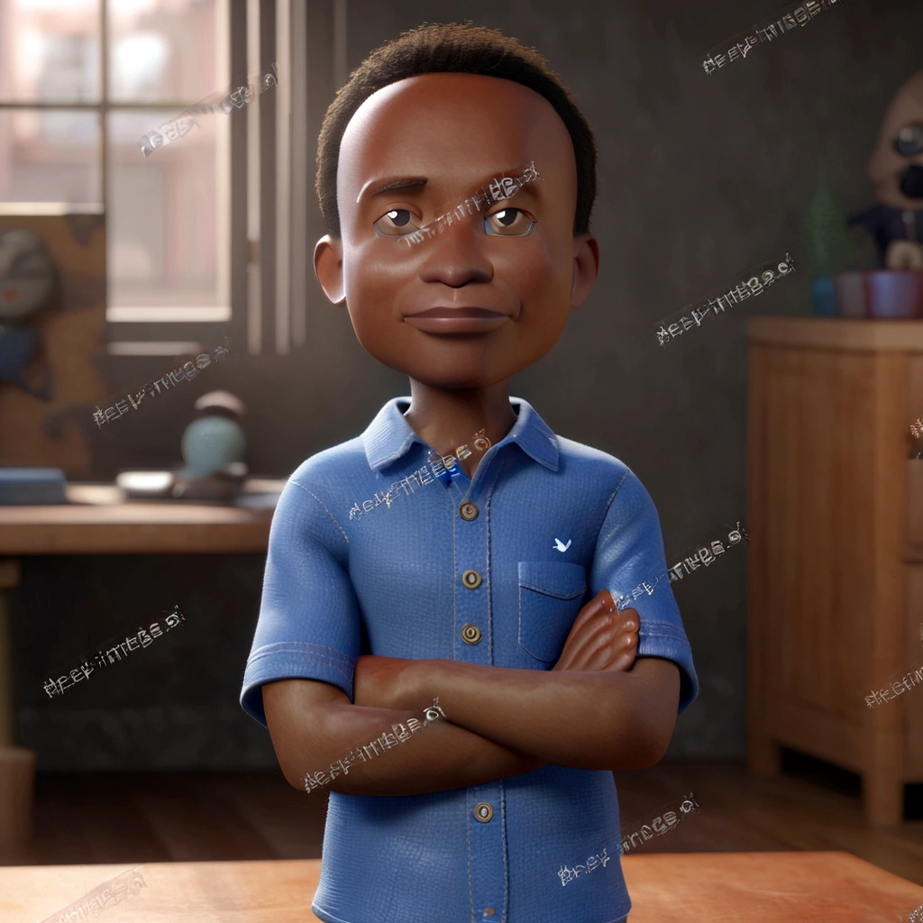 Cartoon character of a black man with sunglasses and a black polo shirt, slickedback hair, and old school tattoo on arm, animation character, stylized character, animation style rendering, 3d stylized, Arnold Maya rendering, Stylized 3D rendering, toon render screenshot, 3d character, 3d character, Stylized 3D rendering, 3D character rendering, cartoon character, Personagem de close up, character posing, (Pixar-style) (master part:1.2) (bokeh) (best qualityer) (skin detailed) (detailed texture) (8K) (Argilla) (cinematic lighting) (sharp focus