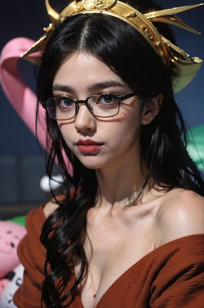 anime girl with glasses and long hair, anime visual of a cute girl, anime style. 8K, pin on anime, anime vibes, anime style 4 k, anime moe artstyle, anime aesthetic, anime girl desktop background, anime visuals, anime girl with real hair, ethereal anime, anime girl with long hair, beautiful anime portrait , anime , Naruto, Naruto anime, Sharing background, night time, dark , Sharing , wearing Naruto headband