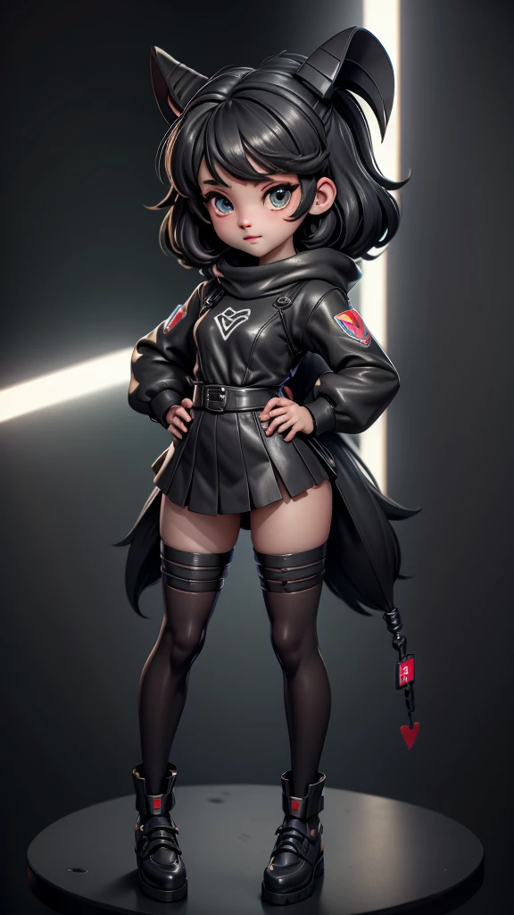 cute girl, black and gray chibi type Siphonaptera, bright eyes with cute anime style expressions ("MSX" written on the head), retro style clothing with pixel art motifs, happy, playful, en una biblioteca, escribiendo 
