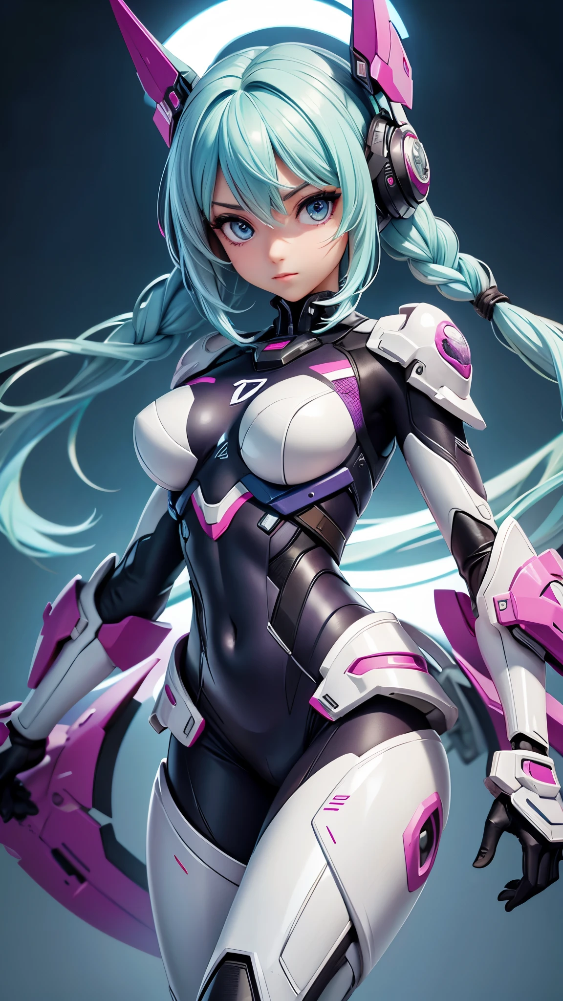 (Perfect Anatomy:1.4,Highest quality、超High resolution、High resolution、Highly detailed CG、8K Unit Wallpaper),((Biologically correct limb count))、(Symmetrical facial features))、Eyes with detailed description、Beautiful woman、Excellent style、(thin)、Facial detailing,masterpiece、Vibrant, Imaginary image of a girl in a mecha suit, (Fly gracefully across the battlefield of the future). The girl is full of energy, Bright colors contrast with muted hues, The mechanical beauty of the suit. The suit's vibrant colors and intricate details、Sophisticated, Mecha futuristic design.