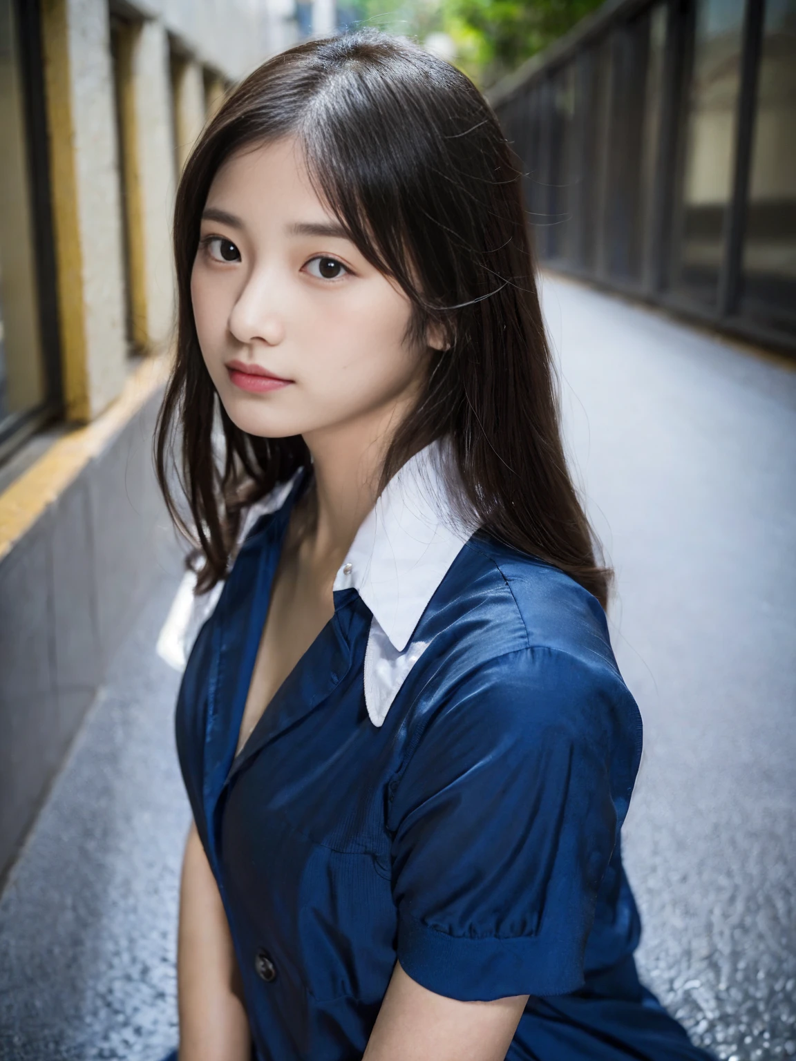 (((32k,High detail,High definition、masterpiece,Attention to detail,Esbian all over,solo))),RAW Photos & Realistic atmosphere,beautiful濃い青い目,Mouth details,Glossy Lips,Fine eyebrows,With soft white skin that shines in every detail、Detailed eyes、Blue Eyes,とてもbeautiful目,Detailed lips、とてもbeautiful顔,Very well-formed face、A vivid face,輝くbeautiful唇, Realistic Young Gravure Idol, とてもbeautiful女子高生, ,適度にbeautiful, 若くてSexyグラビアアイドル, Young Gravure Idol, beautiful, Cute and sexy15 year old ,My whole body is wet,Dripping,Blushing,とってもbeautiful15 year old girl,shortcut,Brown shiny hair,Wet hair,Dripping水,Dripping,Squatting on the stairs with legs apart,(Black Pantyhose,beautiful fece,Looking into the camera:1.4),(Wearing black pantyhose and crossing her legs,The chest of the uniform is open,darkness,Very dark,Dark stairs without street lights,Shine a flashlight on the object,Spotlight:1.7),(Sexy,Slightly thicker,High Vision High Vision Japan High Vision Girl Uniform,Shapely breasts,,Mature Body, I feel anxious and like crying,Watery eyes,Cold Smile,Glare,Glare顔もbeautiful:1.5),(Open your legs randomly,Crawl back:1.7)