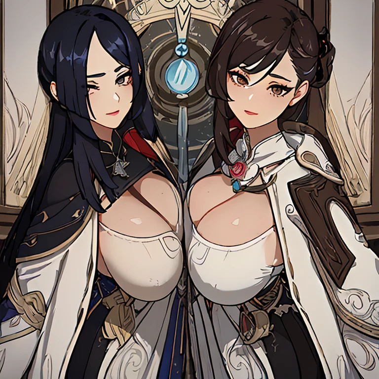 ((work of art)), ((best qualityer)), (ultra detali), the one from home, scenario, illustration, dramatic lighting:1.1), (standing, seducing smile, parted lips:1.2), (1 girl, Woman madura, milf, motherly, narrow waisted, Breasts huge, Broad Hips, sharp eyelashes, lips, ,hair long black, eyes browns, huge ass, vision (impacto Genshin)((work of art)), hdr , work of art, best qualityer:1.4), solo portrait, female, Woman, voluptuous, big fit ass , europeu, brown eyes, , soft hair, Bblack hair, ,long bangs, long Bblack hair