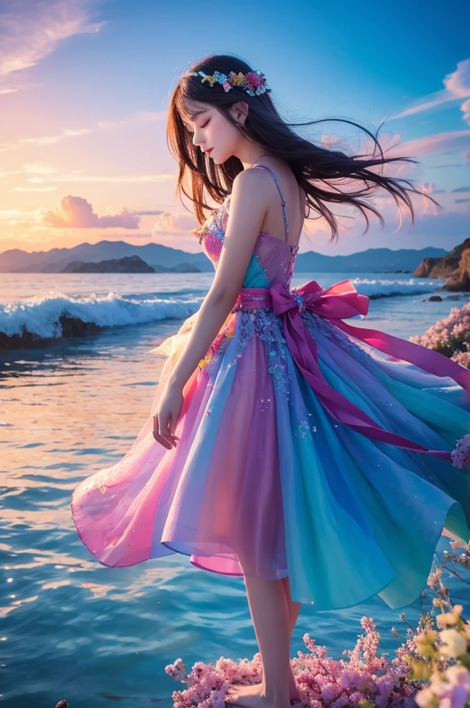 Beautiful views、Fantasy、dream-like、Colorful Sky、Realistic、
