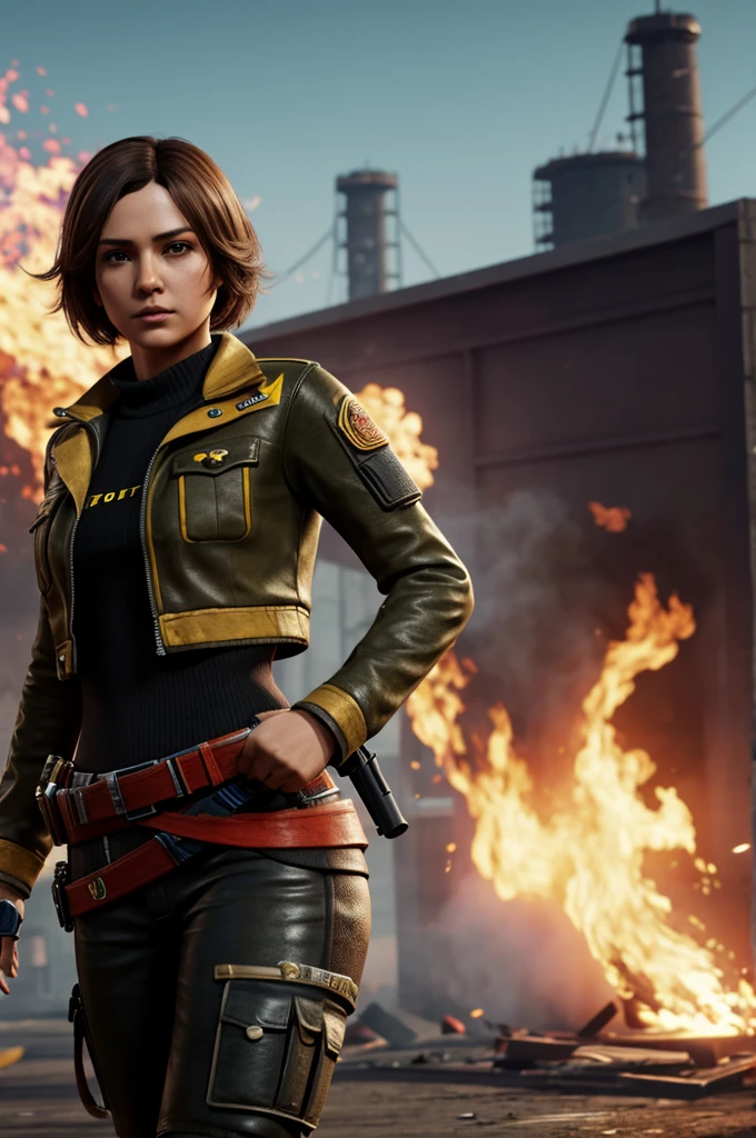 Create 8K images of free fire characters with rare game skins