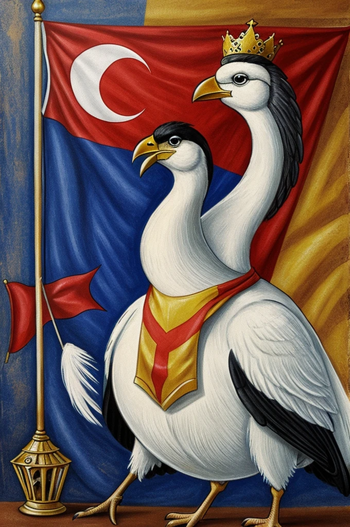 princess turkey with flag