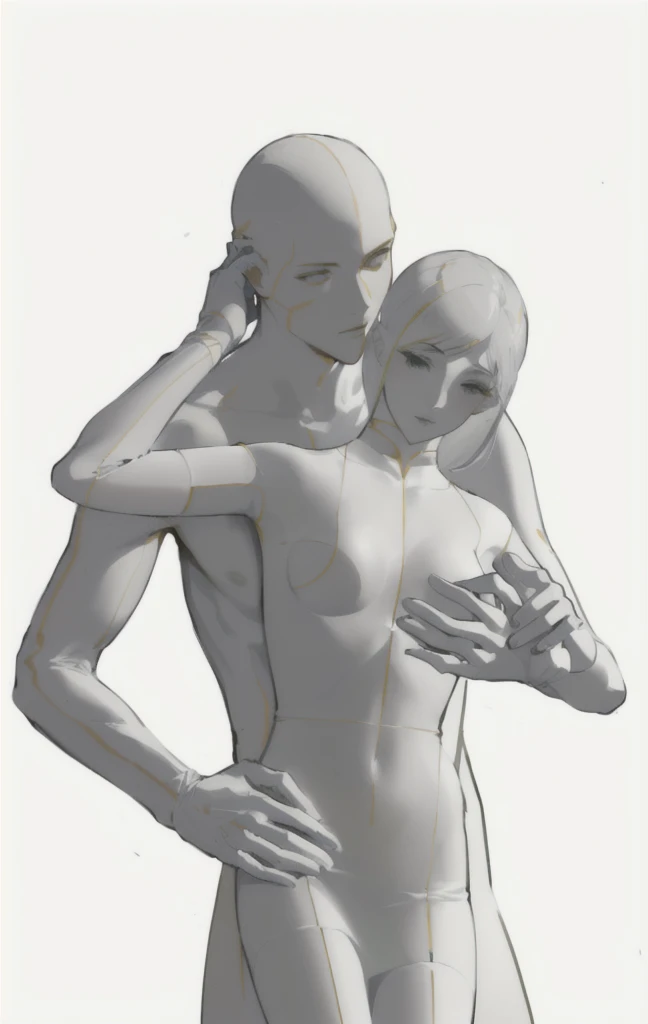 close-up of a man, full body intertwined view, human bodies intertwined, couple pose, Intertwined bodies, gesture, on mannequins. A high resolution, spectacular pose, Graceful body structure, link to pose, Girl and boy, bottom view, Lovers, big breasts, sexually, naked