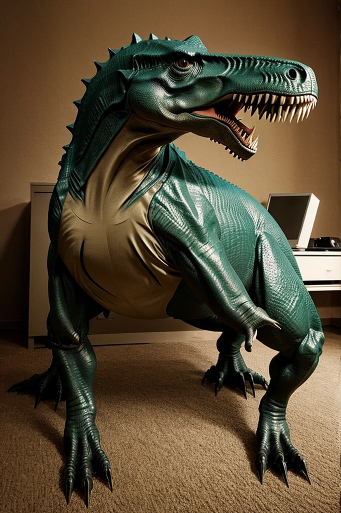 ((((dinosaur, feral)))), ((((dildo sitting, penis in mouth, open mouth, oral)))), indoors, masterpiece, high quality, realistic, detailed background, ((((side view, anal, penis in mouth)))), ((((hyper, equine penis, stomach bulge, belly inflation, excessive cum, hyper balls)))), (((((penis in mouth)))))