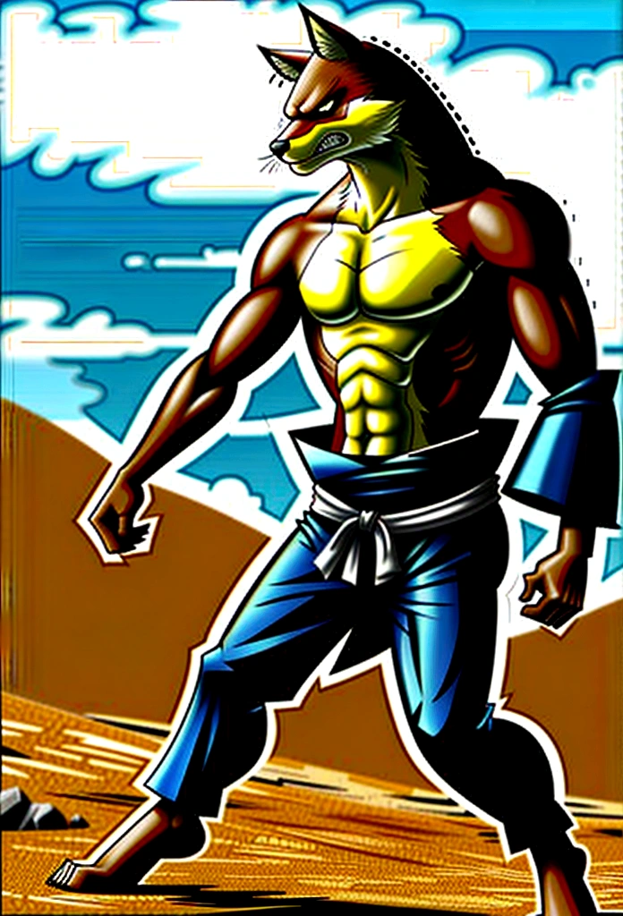 sajin, solo, mature male, (skinny body:1.2), (angry:1.2),fighting,in wasteland,destroyed rock,(soft shading), 4k, hi res, ((detailed face, (detailed eyes:1.0), detailed)), (full body), looking at viewer, 1boy, upper body, male focus,arm_armor, shirtless,torn clothes, abs, bare pectorals, fighting stance,