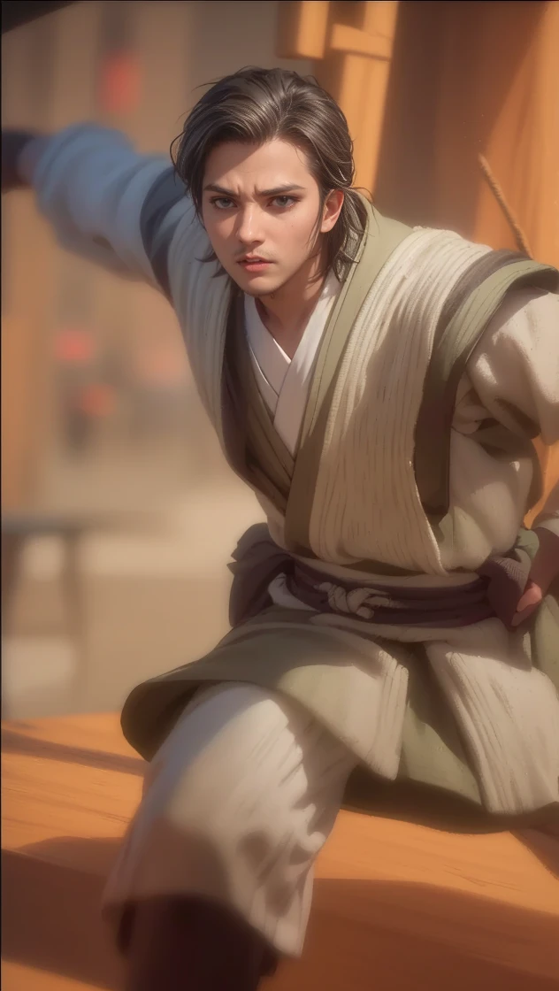 (Best Quality,4K,8K,highres,Masterpiece:1.2),A highly detailed,(Realistic,Realistic Photos,Realistic Photos:1.37), 1boy, 独奏, male focus, looking at viewer, upper body, hitsugaya_toushirou, dinamic lighting,