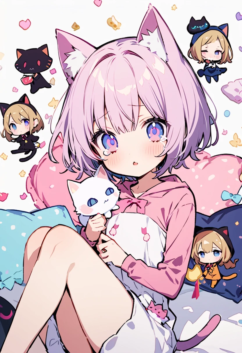 masterpiece, Highest quality, Illustration of the novel, High resolution, 18+ Adult content, Sensual, Intimate, Emotional, Passionate, romantic, sweet, Adorable, Innocent, Pure, Charmな, Charmな, Charm, mysterious, Charmな, Charmな, Immersive, Charmな, dream-like, Surreal, Imaginative, Whimsical, Artistic, Avant-garde, timeless, elegant, Sophisticated, chic, Sophisticated, personality, original, Charmな, ((chibi,Cute Lori:1.3)),nsfw, ((Cat costume:1.3)),((Beautiful Tears))、