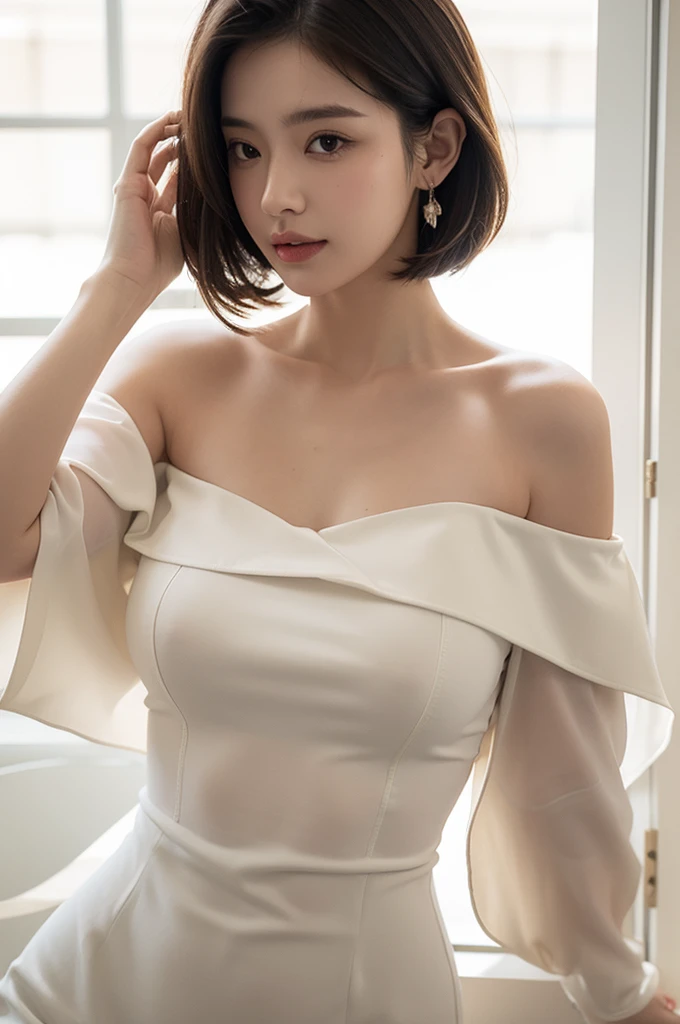 Big Tits,Clothing,Décolletage,Off the shoulder,Fine-grained face,Transparency,sunshine