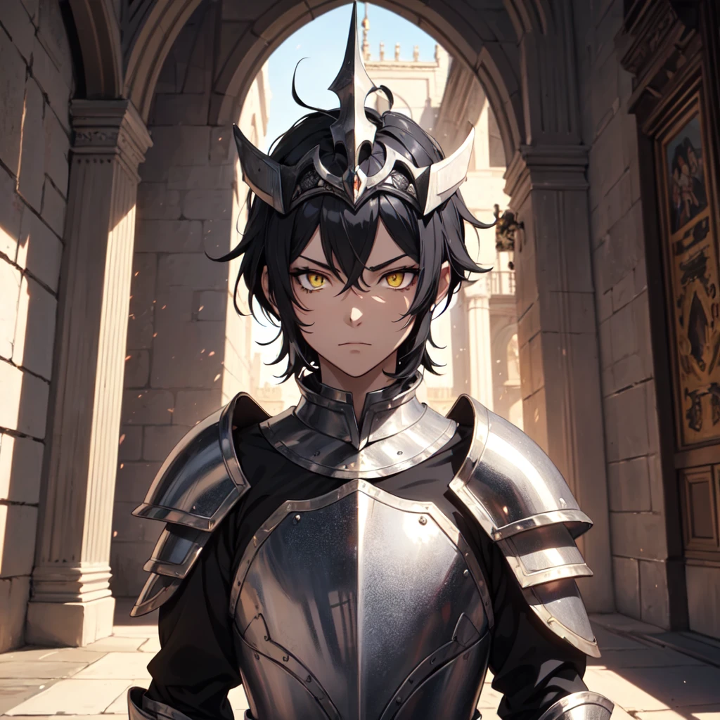 128K Ultra High Definition,
128K Ultra High Quality,
128K Ultra High Resolution,
Best Definition,
Best Quality,
Best Resolution,
Perfectly Detailed,
Perfectly Designed,
Extremely Detailed,
Extremely Designed,
Hyper Detailed,
Hyper Definition,
Hyper Quality,
Hyper Resolution,
Masterpiece,
(((Anime))),
Body Shot,
(((Boy))),
Handsome,
Muscular Body,
(((Black Mid Hair))),
(((Yellow Eyes))),
(((Silver Warlord Armor))),
(((Inside Of Medieval Royal Palace Background Scenery))),
