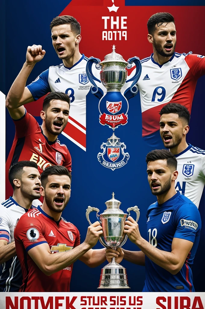 Poster for the design of the FA Cup with 6 teams